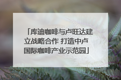 库迪咖啡与卢旺达建立战略合作 打造中卢国际咖啡产业示范园