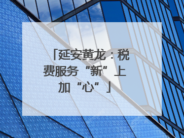 延安黄龙：税费服务“新”上加“心”