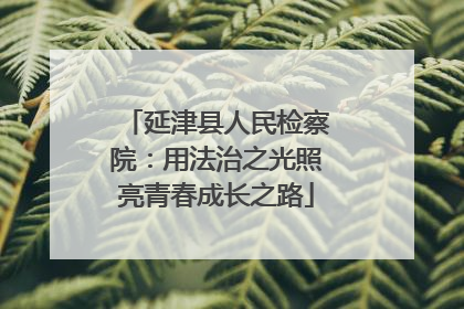 延津县人民检察院：用法治之光照亮青春成长之路