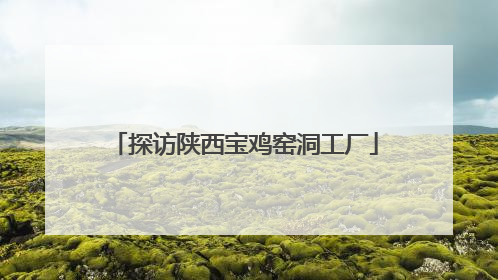 探访陕西宝鸡窑洞工厂