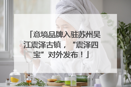 意境品牌入驻苏州吴江震泽古镇，“震泽四宝”对外发布！