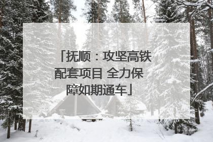 抚顺：攻坚高铁配套项目 全力保障如期通车