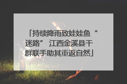 持续降雨致娃娃鱼“迷路” 江西金溪县干群联手助其重返自然