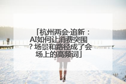 杭州两会·追新：AI如何让消费突围？场景和路径成了会场上的高频词