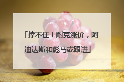 撑不住！耐克涨价，阿迪达斯和彪马或跟进