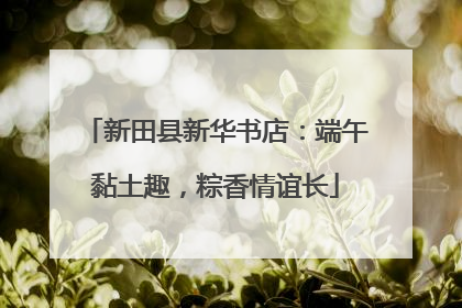 新田县新华书店：端午黏土趣，粽香情谊长