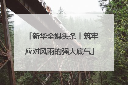 新华全媒头条丨筑牢应对风雨的强大底气