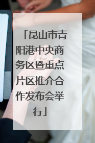 昆山市青阳港中央商务区暨重点片区推介合作发布会举行