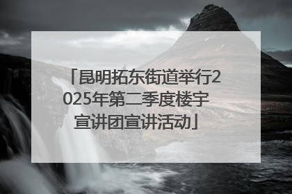 昆明拓东街道举行2025年第二季度楼宇宣讲团宣讲活动