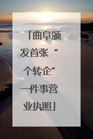 曲阜颁发首张“个转企”一件事营业执照