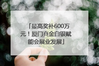 最高奖补600万元！厦门真金白银赋能会展业发展