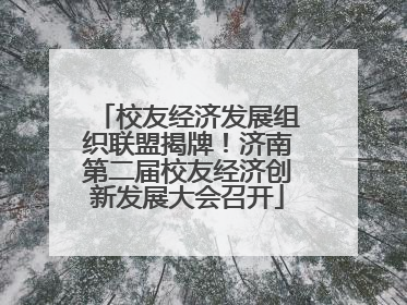 校友经济发展组织联盟揭牌！济南第二届校友经济创新发展大会召开