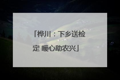 桦川：下乡送检定 暖心助农兴
