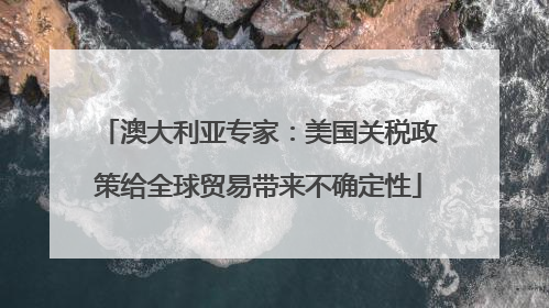 澳大利亚专家：美国关税政策给全球贸易带来不确定性
