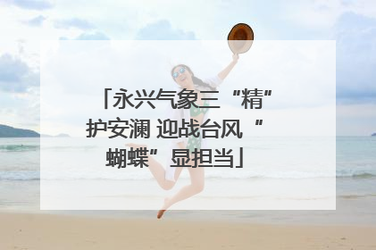 永兴气象三“精”护安澜 迎战台风“蝴蝶”显担当