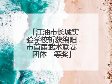 江油市长城实验学校斩获绵阳市首届武术联赛团体一等奖