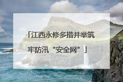 江西永修多措并举筑牢防汛“安全网”