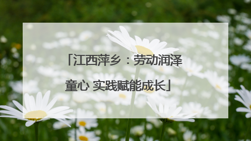 江西萍乡：劳动润泽童心 实践赋能成长