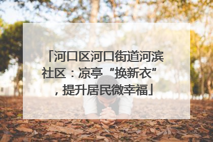 河口区河口街道河滨社区：凉亭“换新衣”，提升居民微幸福