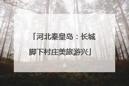 河北秦皇岛：长城脚下村庄美旅游兴
