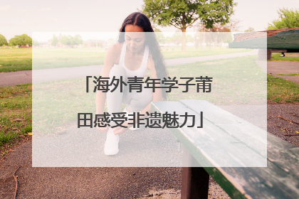 海外青年学子莆田感受非遗魅力