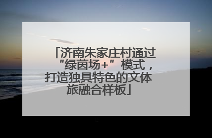 济南朱家庄村通过“绿茵场+”模式，打造独具特色的文体旅融合样板