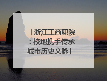 浙江工商职院：校地携手传承城市历史文脉