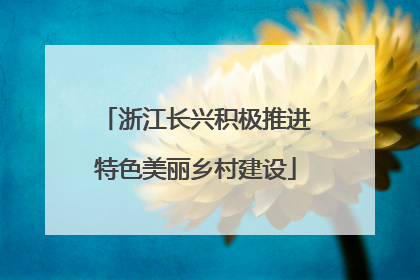 浙江长兴积极推进特色美丽乡村建设