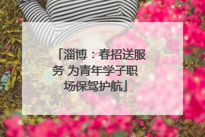 淄博：春招送服务 为青年学子职场保驾护航