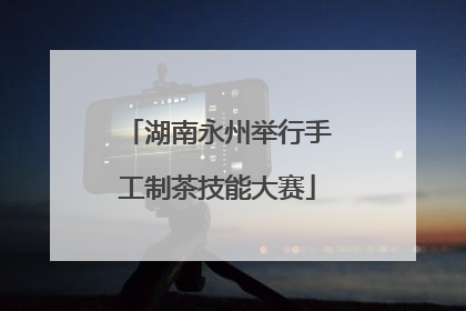 湖南永州举行手工制茶技能大赛