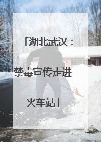 湖北武汉：禁毒宣传走进火车站