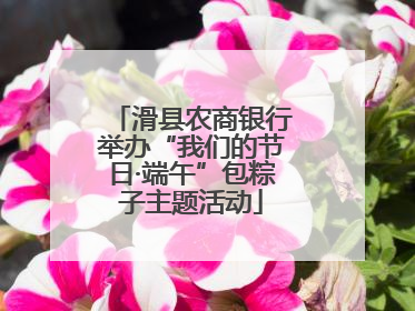 滑县农商银行举办“我们的节日·端午”包粽子主题活动