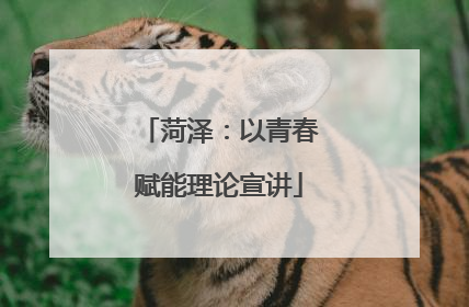菏泽：以青春赋能理论宣讲