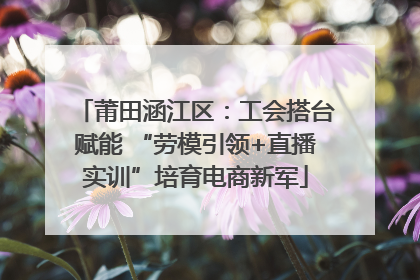 莆田涵江区：工会搭台赋能 “劳模引领+直播实训”培育电商新军