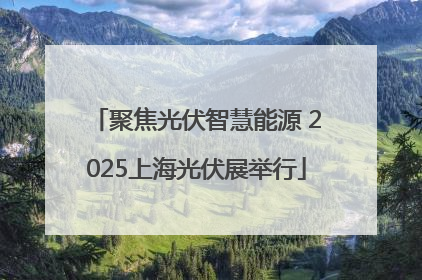 聚焦光伏智慧能源 2025上海光伏展举行