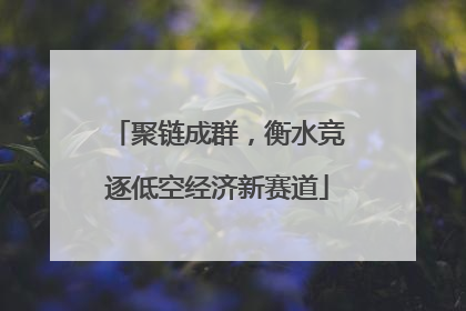 聚链成群，衡水竞逐低空经济新赛道