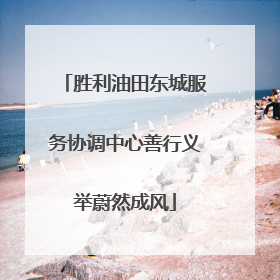 胜利油田东城服务协调中心善行义举蔚然成风