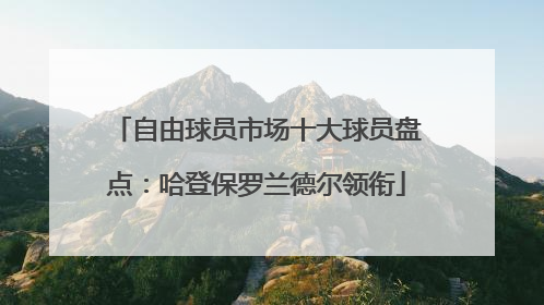 自由球员市场十大球员盘点：哈登保罗兰德尔领衔