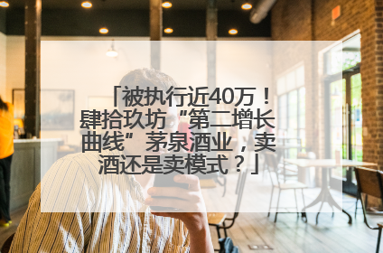 被执行近40万！肆拾玖坊“第二增长曲线”茅泉酒业，卖酒还是卖模式？