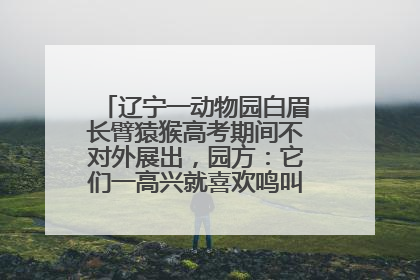 辽宁一动物园白眉长臂猿猴高考期间不对外展出，园方：它们一高兴就喜欢鸣叫，怕影响考试