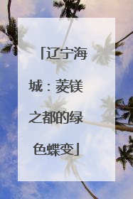 辽宁海城：菱镁之都的绿色蝶变