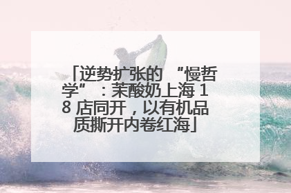 逆势扩张的 “慢哲学”：茉酸奶上海 18 店同开，以有机品质撕开内卷红海