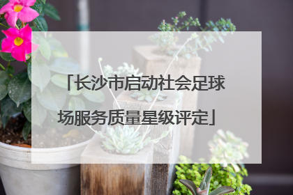 长沙市启动社会足球场服务质量星级评定
