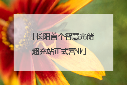 长阳首个智慧光储超充站正式营业