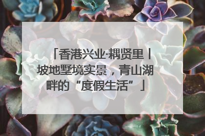 香港兴业·耦贤里丨坡地墅境实景，青山湖畔的“度假生活”