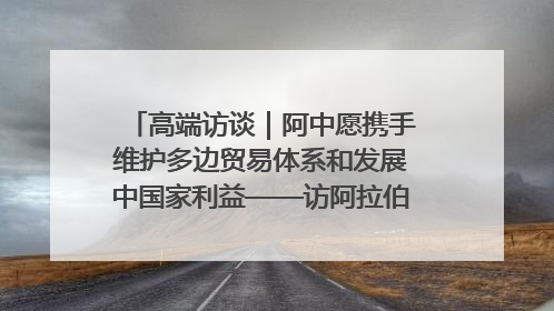 高端访谈｜阿中愿携手维护多边贸易体系和发展中国家利益——访阿拉伯议会议长亚马希