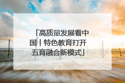 高质量发展看中国丨特色教育打开五育融合新模式