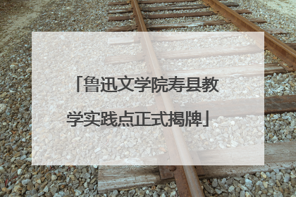 鲁迅文学院寿县教学实践点正式揭牌
