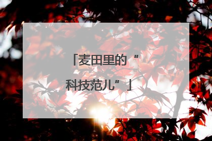 麦田里的“科技范儿”