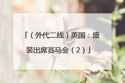 （外代二线）英国：盛装出席赛马会（2）